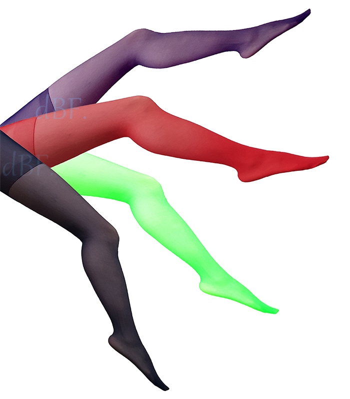Woman Girls Thin Colored Tights Stockings